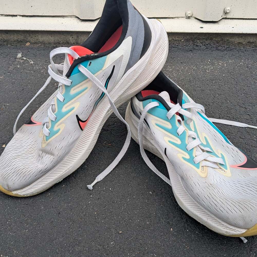 Nike Air Zoom Winflo 7 Flash Crimson Aqua Running Shoes CJ0291-100